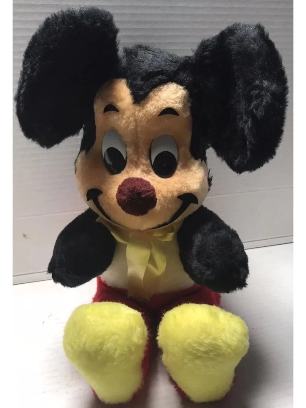 Vintage Mickey Mouse Plush Stuffed Animal California 15” READ!